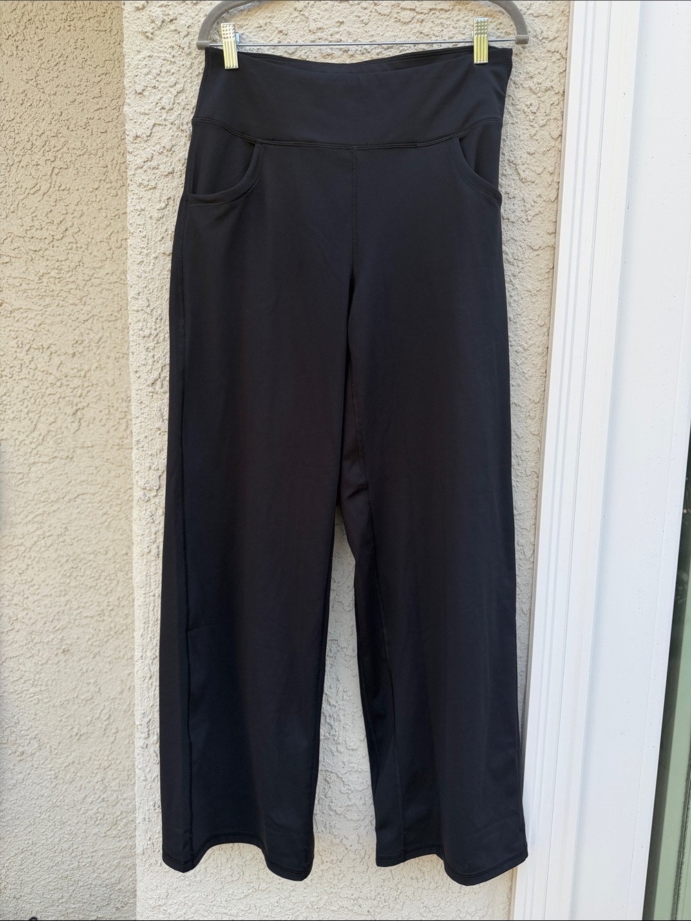 Promover Women's Black Wide Legging Legging Pants Size L